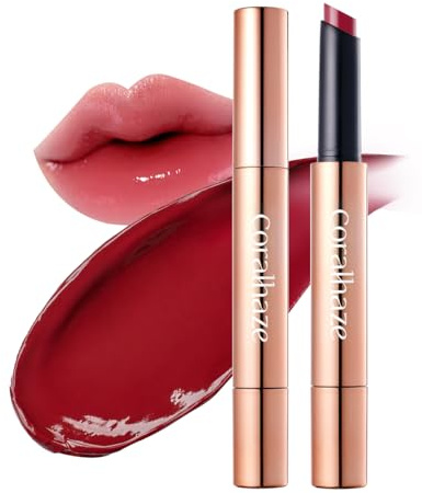 CORALHAZE Volumizing Lip Fondue (06 Essential), Melting Lip Balm, Honey Jelly Glaze, Hydrating Glossy Plumper, High Shine Glass Glow Finish, Moisturizing Lip Oil Care, Korean Beauty Makeup