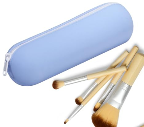 Sac À Pinceaux De Maquillage en Silicone Portable, Lavable, Multifonction