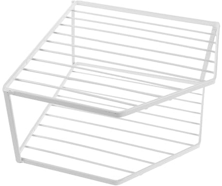 ULDIGI Metal Pot and Pan Rack Corner Shelf Organizer White Cabinet Stand, Designed for Kitchen Utensil and Cookware Storage