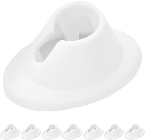 MUSISALY 8 Piezas Soporte para Esmalte de Uñas en Gel, Portaesmaltes de Silicona Blanco, Base para Botellas de Esmalte y Pegamento, para Salón y Nail Art, para Entusiastas del Arte Uñas