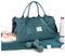 HYC00 Sport Duffel Bag Damen Handgepäck Sporttasche für Damen Herren mit Nassfach & Schuhfach, Reisetasche Damen Weekender Gym Travel Duffel Bags Schwimmtasche Yoga Bag Trainingstasche,Pfauenblau