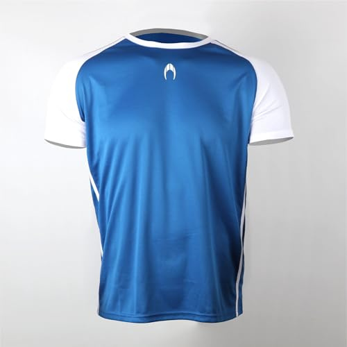 HO Soccer Akademia T-Shirt de Football en Polyester pour Enfant Bleu/Blanc Taille L