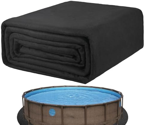 Base de piscina: lámina de repuesto versátil para revestimientos de piscina, cubierta de piscina sobre el suelo, alfombrilla protectora impermeable, resistente al desgarro, para instalación y cuidado
