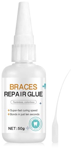 Cemento Dentale Definitivo, Cemento per Denti, Colla per Denti, Riempimento di Fessure, Asciugatura Rapida, Resistente Alle Intemperie e All'acqua, Qualità Alimentare, 50g