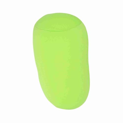 Aramox Rullkudde Microbead Sovkudde 30 X 14 Cm med Polyesteröverdrag Hals Handledsstöd Mjuk Ryggkudde för Resor Hemmakontor Stol Soffa Sovrum (Grön)