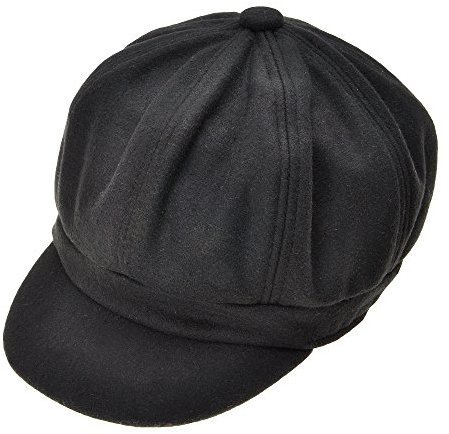 ZYLC Warme Schirmmütze Barett Mütze Winter Ballonmütze Klassisches Design(Schwarz),Einheitsgröße