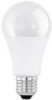 Eglo LED E27 giorno e notte, lampadina con sensore, rilevatore di movimento e luce notturna, 9 W (equivalente a 60 W), 830 Lumen, illuminante bianca calda, 2700k, lampada A60, Ø 6 cm