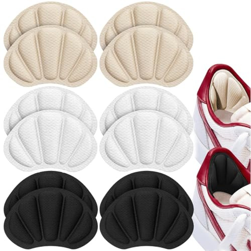 6 Paia Tallone Cuscino, Proteggi Tallone per Scarpe, Salva Tallone, Cuscinetti per Scarpe, Cuscini per Tallone, Cuscinetti per Scarpe, Proteggi Tallone Scarpe Uomo Donne