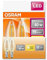 OSRAM LED Star Classic B40 LED Lampe für E14 Sockel, Kerzenform, FIL, 470 Lumen, warmweiß (2700K), Ersatz für herkömmliche 40W Glühbirnen, nicht dimmbar, 2er-Pack