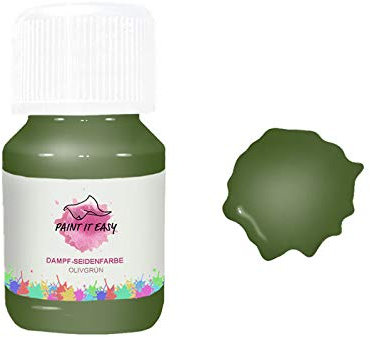 PAINT IT EASY Dampffixierbare Seidenmalfarbe, 50ml, Olivgrün