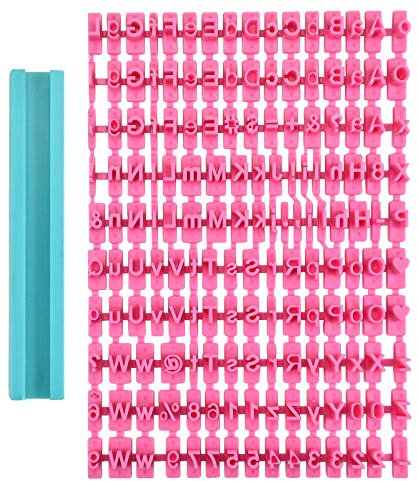 Changrongsheng Baking Mold - Alphabet Number Letter DIY Mold - Food Grade Plastic Stamp for Decorating Cookies, Cakes - Hand Wash Only