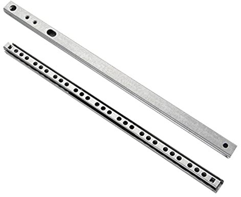 Gotetiso 1 Paires (2 Pièces) Glissière Tiroir Rail pour Tiroir en Métal à Roulement à Billes Coulisses Glissières pour Tiroirs Coulisse a Bille Rails de Tiroirs de 17 mm Longueur 310 mm