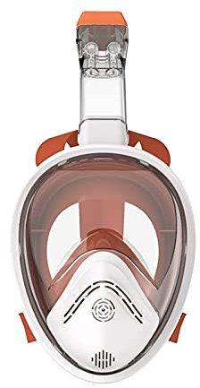 Schnorchel-Tauchmaske für Kinder, Schwimmtraining, Vollgesichts-Antibeschlag, Weitwinkelbrille, Tauchermasken (groß x)