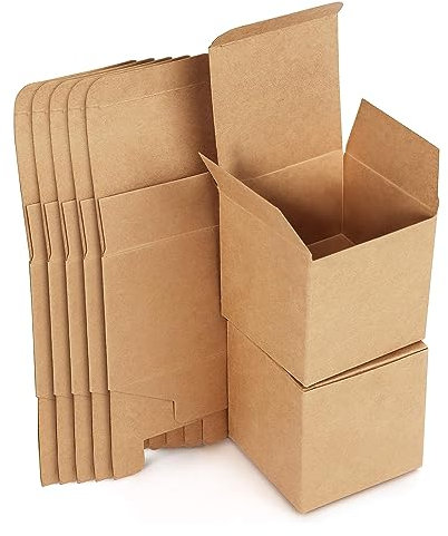 15 Stk Geschenkboxen Kraftpapier, Geschenkbox mit deckel, Karton Schachteln 10 x 10 x 10 cm, Schachtel mit deckel, Geschenkbox Quadratisch für Geschenke, Party, Geburtstag, Hochzeit