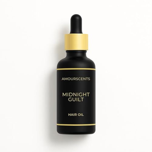 Black Opium Hair Oil - Inspired Grooming Formula for Conditioning, Hydrating, Moisturising, Fresh & Healthy Soft Hair, 100% Alcohol & Vegan Free - Midnight Guilt (30ml)