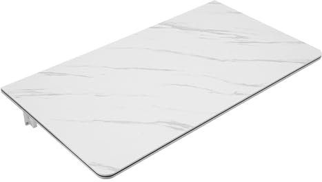 Fällbart bord vägg 90 x 50 cm, väggbord fällbart av MDF, väggmonterat vitt fällbord lämplig för matbord, kontorsskrivbord, skrivbord, max. Lastkapacitet 30 kg