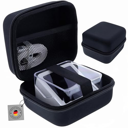 foto-kontor Tasche kompatibel mit SumUp Solo Zahlungsterminal Schutzhülle Hartschale Hülle Aufbewahrung Kartenleser Stoßfest Staubdicht Wasserabweisend Transporttasche Zubehör Schwarz