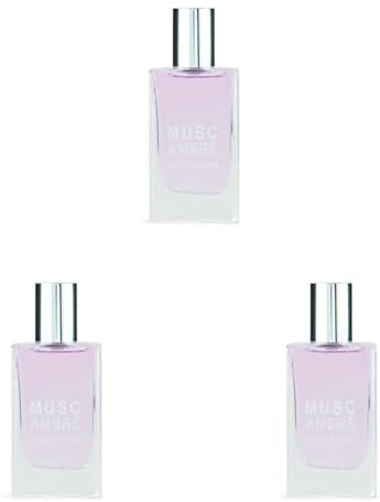 JEANNE ARTHES - Parfum Femme La Ronde des Fleurs - Musc Ambré - Eau de Parfum - Flacon Vaporisateur 30 ml - Fabriqué en France À Grasse (Lot de 3)