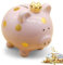 Sparschwein Kinder, Glücksschwein Spardose für Mädchen, Keramik Sparschwein Kleine 11.8x14x13.2cm, Prinzessin Kronen-Sparbüchse für Jungen Mädchen Erwachsene Geschenkidee Dekoration(Rosa)