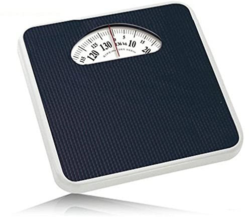 7LiuYueFei6 Báscula de baño mecánica Báscula analógica de Alta precisión para Peso Corporal Capacidad de 300 LB Esfera analógica de fácil Lectura (Color: Negro) (Negro)