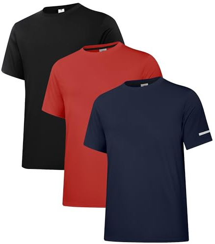 Herr Rash Guard UPF 50+ Solskydd Kort/Långärmad T-shirts Lätt Snabbtorkande SPF UV Simskjorta, S