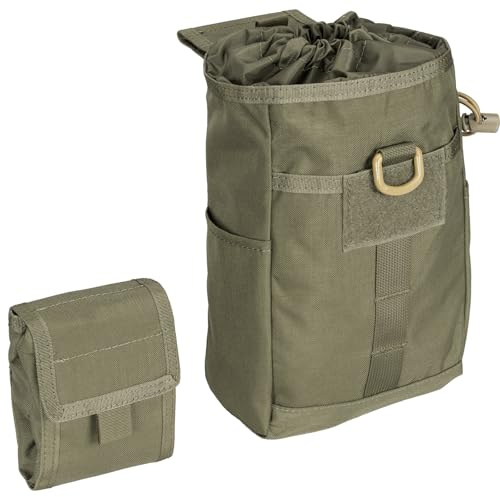 EXCELLENT ELITE SPANKER Molle fodral Magasin med dragsko Verktygspåse Fällbar dumpningspåse Midjeväska (Ranger grön)
