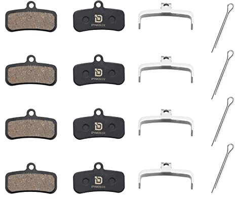 Dymoece 4 Paar Fahrrad Bremsbeläge für Shimano D03S D02S Saint BR-M810 BR-M820 Deore XT BR-M8020 BR-M8120 ZEE BR-M640 XTR BR-M9120 Tektro HD E725 M735 M745 M750 TRP SL