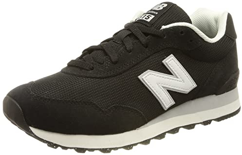 New Balance Women's 515 V3 Sneaker, Black/White/Aluminum Grey, 9