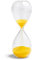 Falytemow Reloj de arena de 60 minutos temporizador de arena de cristal temporizador de arena de huevo reloj de arena para cocina niño cepillado de dientes escuela enseñanza amarillo
