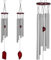 2 PCS Wind Chimes 27 Inch Outdoor Copper Red Wind Chimes Deep Tone Wind Chime with 6 Hollow Aluminum Tubes Wind Bells for Garden Yark Patio Home Decoration