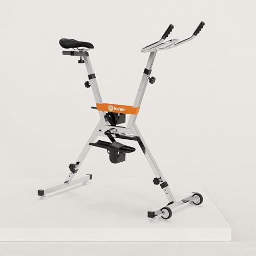 LOVEE Aquabike V2 - Bicicletta da piscina doppia modalità sportiva e comfort, in acciaio inox 316, resistenza al cloro e all'acqua di mare, utilizzabile su tutti i rivestimenti, da 1,10 a 1,50 m di
