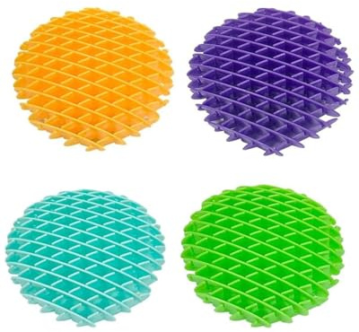 QLEUIFT 4 PCS Giocattolo Verme Antiestri, Fidget Morph Worm, Effetto Luminoso, Giocattolo Tascabile Divertente sensoriale, per alleviare Lo Stress, Colore Casuale