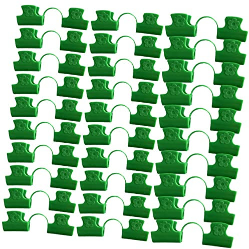 Gogogmee Robuste Kunststoff-Gewächshaus-Kit-Komponenten 30-teiliges Doppelkopf-Clips für Gewächshaus-Filmklemmen