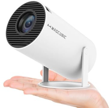 Magcubic Mini Projector 4K 1080P Support, Portable WiFi6 BT 5.0 Android 11, Smart Projector Auto Horizontal Correction, 180°Rotatable Outdoor Movie Projector Compatible with Phone