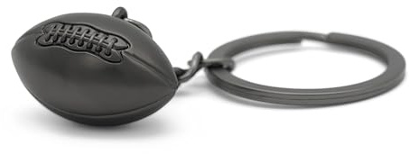 40YARDS American Football Schlüsselanhänger – 3D Mini Football aus Metall inkl. Schlüsselring – Geschenkidee für Football Fans