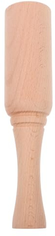 HOLIDYOYO Maillet en Bois de Hêtre Massif Petit Marteau à Main pour Travail du Cuir et Sculpture sur Bois Outil Multifonction Compact Prise en Main Sûre pour Menuiserie et Bricolage