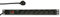 LogiLink Professional PDU7C01 19 - Regleta de 7 enchufes CEE7/3 (protección de Contacto) con protección contra sobretensión e Interruptor de Encendido/Apagado, Color Negro