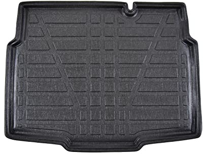 J&J AUTOMOTIVE | Tapis De Coffre sur Mesure pour Crossland X Depuis 2017, Étage Inférieur, Noir Antidérapant Bord Haut Toutes Saisons Adapté Animaux de Compagnie