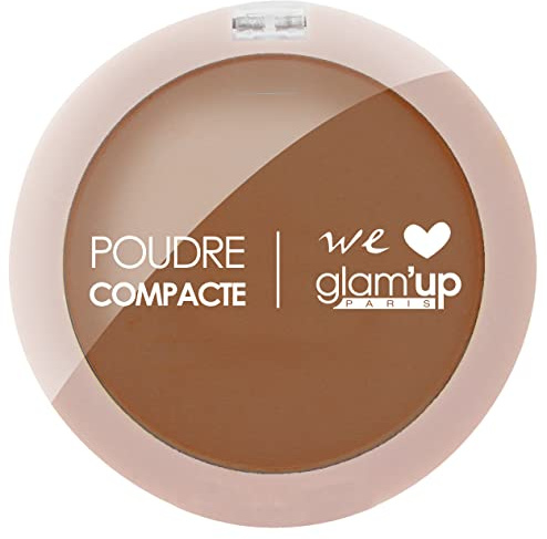 Glam'Up Paris - Poudre Compacte Longue Tenue Fini Mat Naturel - N°5 Moka