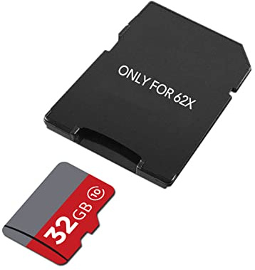 URVOLAX SD-kortadapter och 32G Micro SD-kort för UR62X