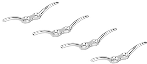 4 x 11,4 cm Crampons de Corde de Bateau 316 en Acier Inoxydable pour Bateaux Accessoires Bateau Fixation Fixation Fixation Incluse 8 Vis