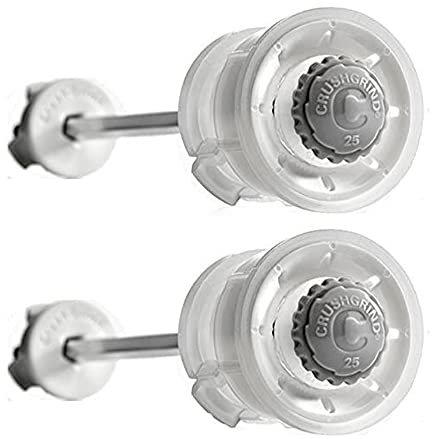 Moulin en céramique CrushGrind pour moulins à sel, poivre ou épices à faire soi-même avec réglage de mouture réglable (135 mm, lot de 1)