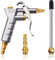 Woonyee Luftdruckpistole, Druckluftpistole, Ausblaspistole Druckluft, Ausblaspistole, Luftblaspistole für 1/4 bsp Schnellkupplung Druckluft - Effektive Reinigungspistole für Bohrloch & Werkstatt