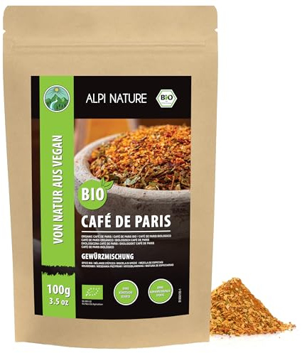 Alpi Nature Especias Picantes Café de París Orgánicas 100g, Condimento Francés, Especias de Chile