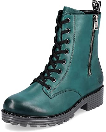Remonte Mujer Botines D0W71, señora Botas Estilo Biker,Plantilla Desmontable,Medias Botas de Motorista,Forradas,Botas de Invierno,Blau,39 EU / 6 UK