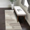 payé Teppich Läufer Kurzflor Braun - 80x300cm - Boho Geometrisch Modern Skandinavisch Wohnteppich Schlafzimmer