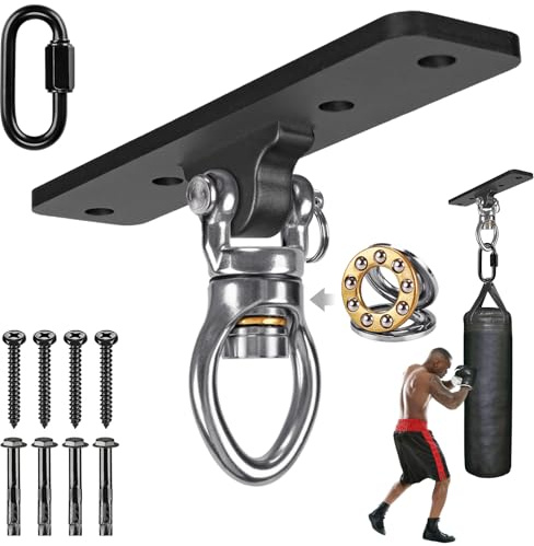 Kipika Support de Sac Lourd – Support de Suspension Robuste en Acier pour Sac de Frappe, Support Mural au Plafond pour la Boxe, Le Kickboxing, Le Muay Thai, et l'équipement de Fitness à Domicile