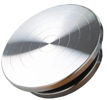 Keramikhjul, keramik skivspelare 11–30 cm aluminiumlegering keramik hjul skivspelare dubbelsidig keramisk skulptur roterande platta lera tårta dekoration skivspelare (30 cm)
