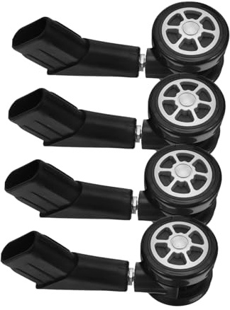 DIYEAH 4pcs Silent Office Chair Wheels Replacement Plastic Caster Wheels with Stem Quiet Rolling Desk Casters for All Floors and Carpet Easy to Install Smooth Mobility