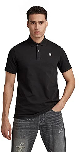 G-STAR Men's Dunda Overdyed Slim Polo, Black (dk black D11595-5864-6484), XL
